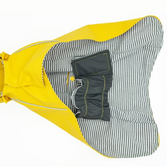 🐾 Cat Raincoat Waterproof Pet Rain Jacket Vintage Fisherman style Coat  🐾 - Picture 6 of 9